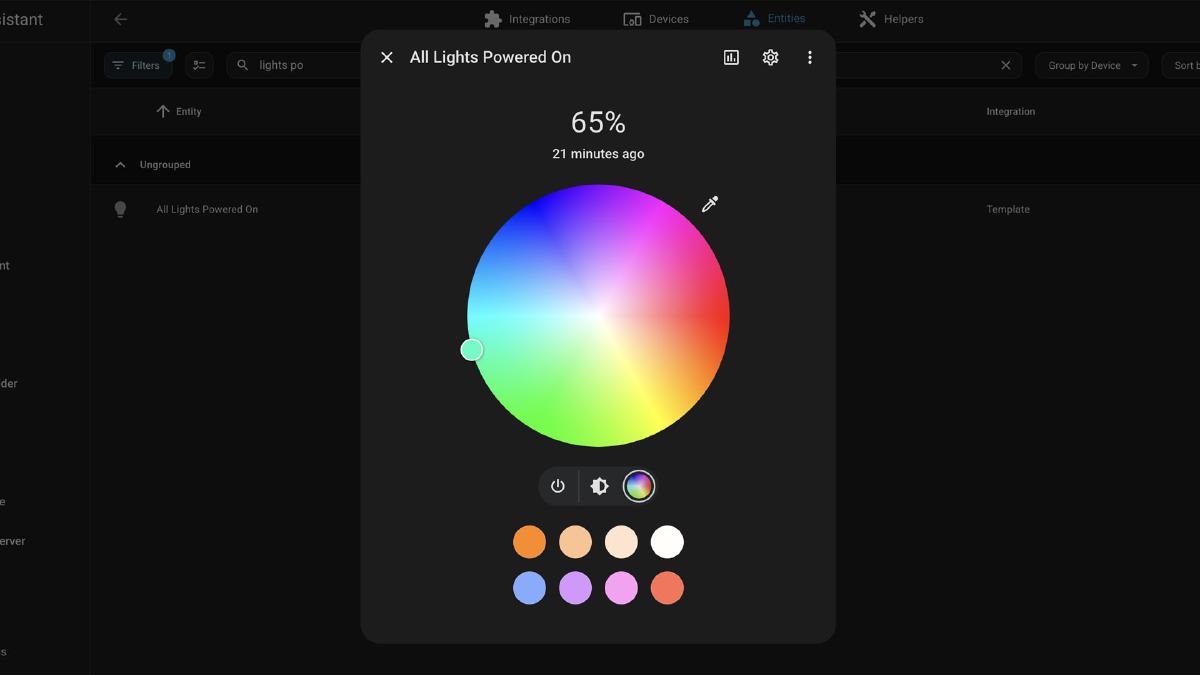 Home Assistant: Control Only the Lights That Are On